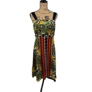 VTG Y2K Sleeveless A Line Funky 90s HCO Party Dress Sz‎ 10 Moody Gothic Lolita